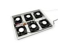 ROLINE 19-Zoll Dachlüftereinheit 6 Lüfter, Thermostat für Serverschrank grau