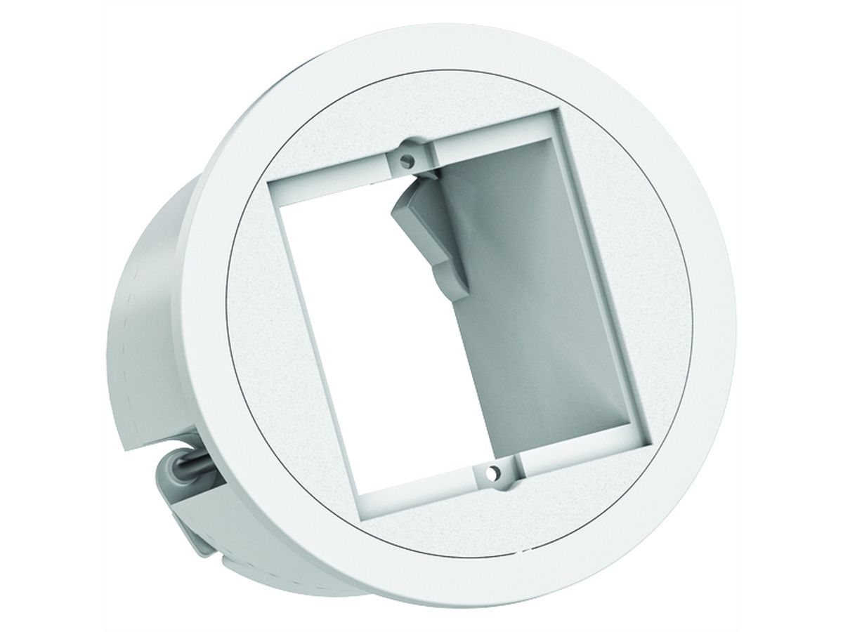 BACHMANN PIX 1xCM RAL9010 Zierring in Edelstahl-Optik