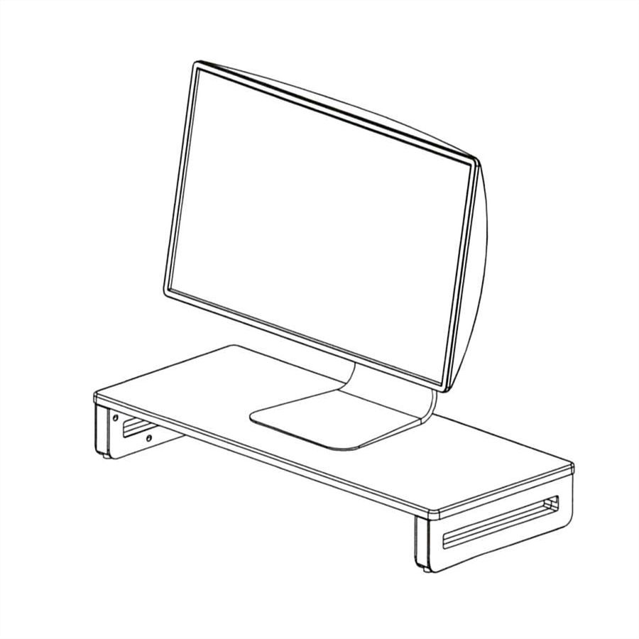 VALUE Monitor-/Laptop-Ständer, höhenverstellbar, bis 20 kg