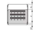 SCHROFF Gestellfachboden stationär - GEST.FACHBODEN 600B700T 7035