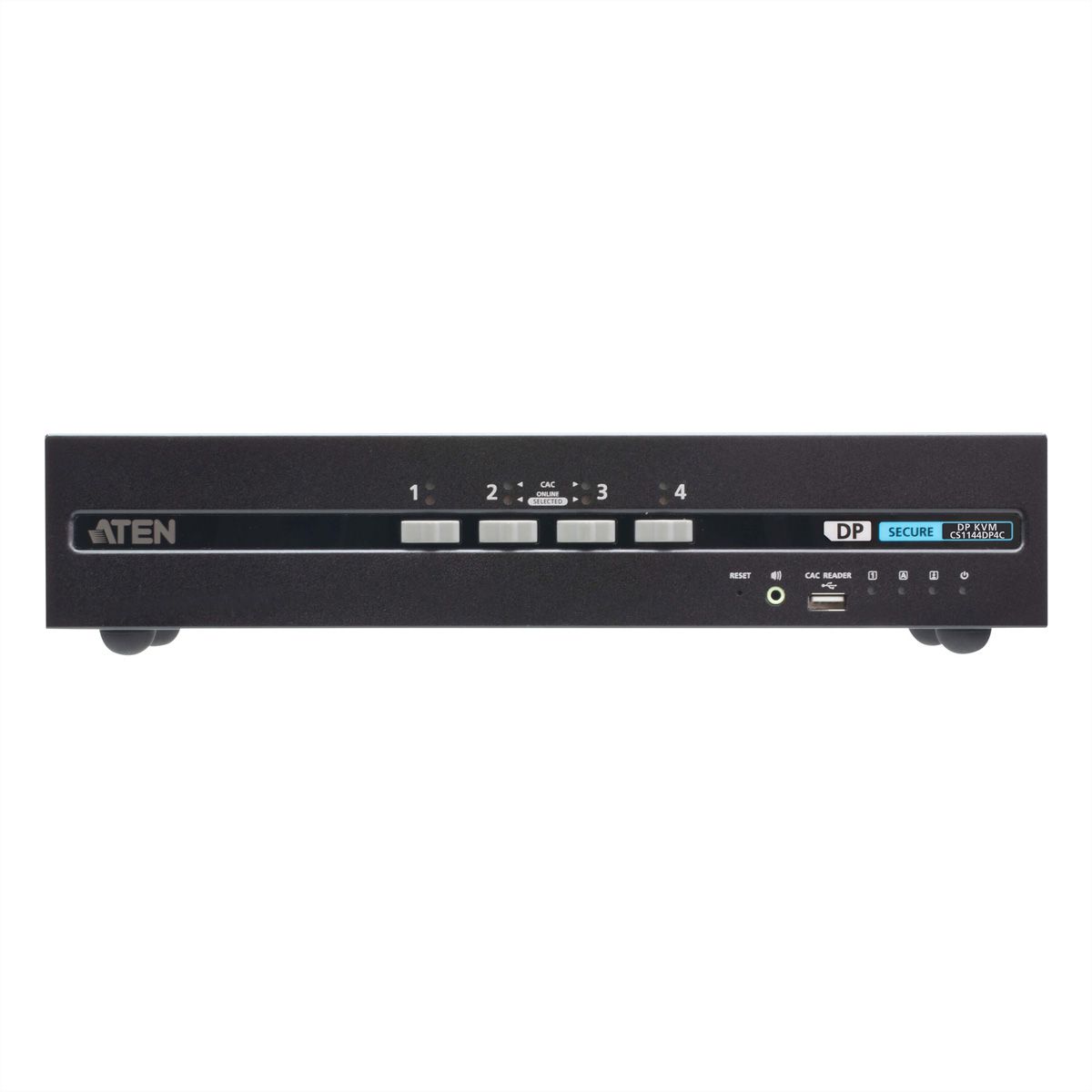 ATEN CS1144DP4C 4-Port USB DisplayPort Dual Display Secure KVM Switch, mit CAC