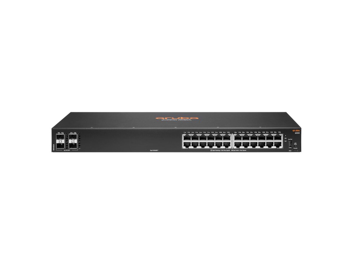 Hewlett Packard Enterprise Aruba 6000 24G 4SFP Managed L3 Gigabit Ethernet (10/100/1000) 1U