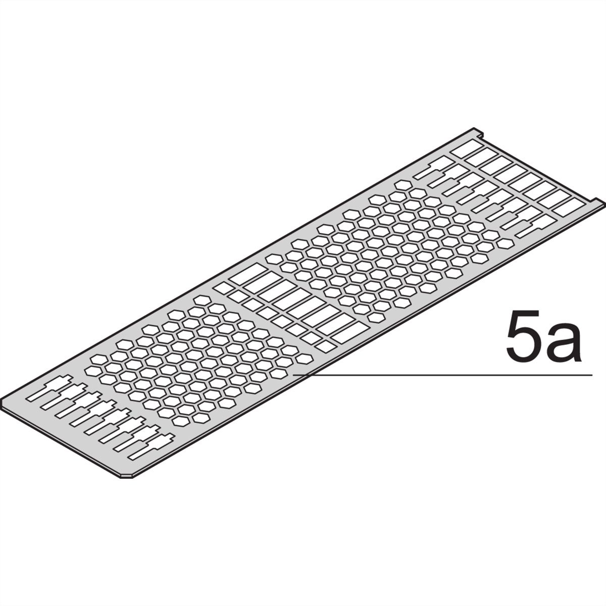 SCHROFF Kassetten PRO 6 HE-Bausätze, Frontplatte geschirmt (Textildichtung) - KAS S1 OP EMV 6HE 14TE 227T