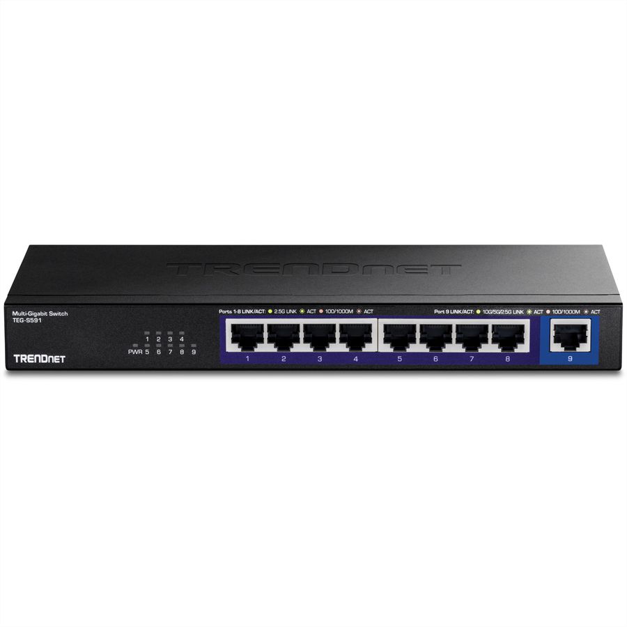 TRENDnet TEG-S591 9-Port Switch, Multi-Gigabit