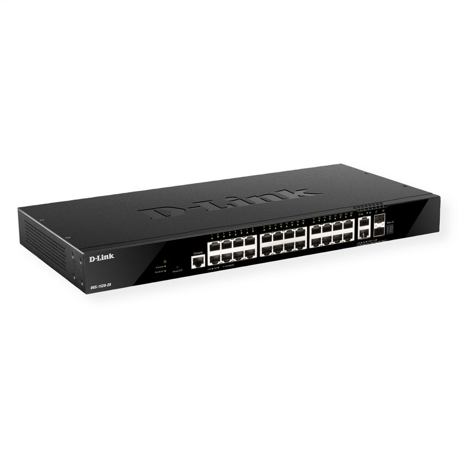 D-Link DGS-1520-28/E 28-Port Smart Managed Gigabit Stack Switch 4x 10G