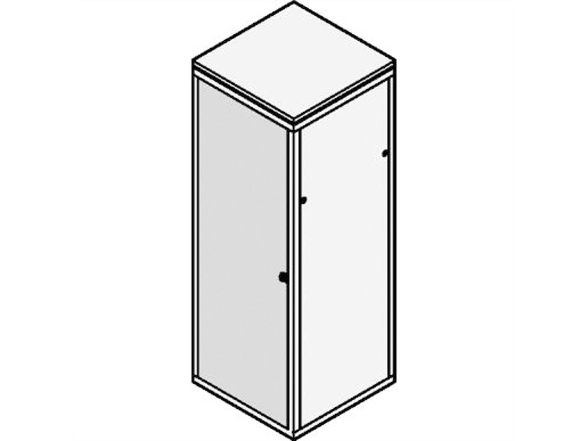 SCHROFF Stahltür, 120°-Öffnungswinkel - TUER STAHLBLECH 47HE 553B