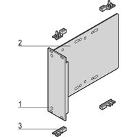 SCHROFF Laufwerkkassette mit U-Frontprofil geschirmt HD 1 x 3 1/2", 3 HE vertikal - LAUFWERKSKAS.3HE 8TE HD