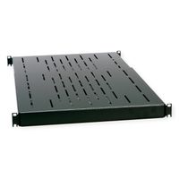 VARIplain 19"-Fachboden 1HE tiefenvariabel, schwarz