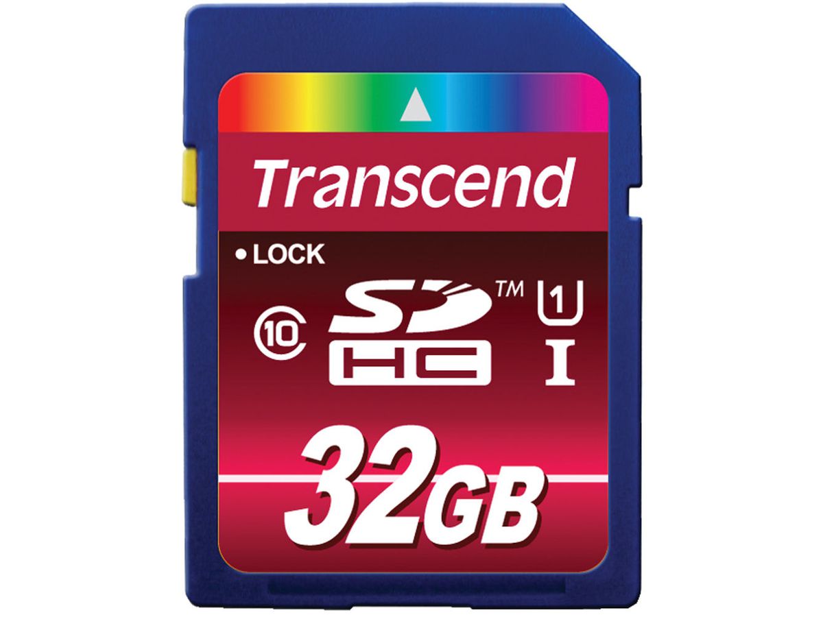 Transcend 32GB SDHC CL 10 UHS-1 32GB SDHC UHS-I Klasse 10 Speicherkarte