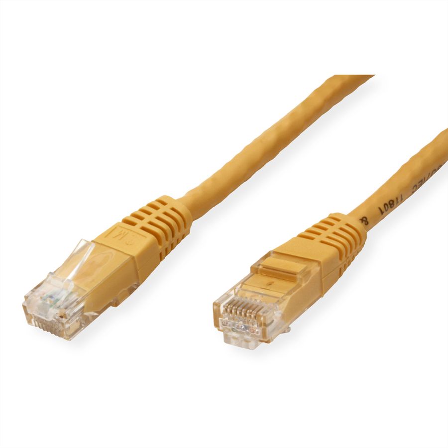 VALUE Patchkabel Cat.6 (Class E) UTP, gelb, 0,5 m