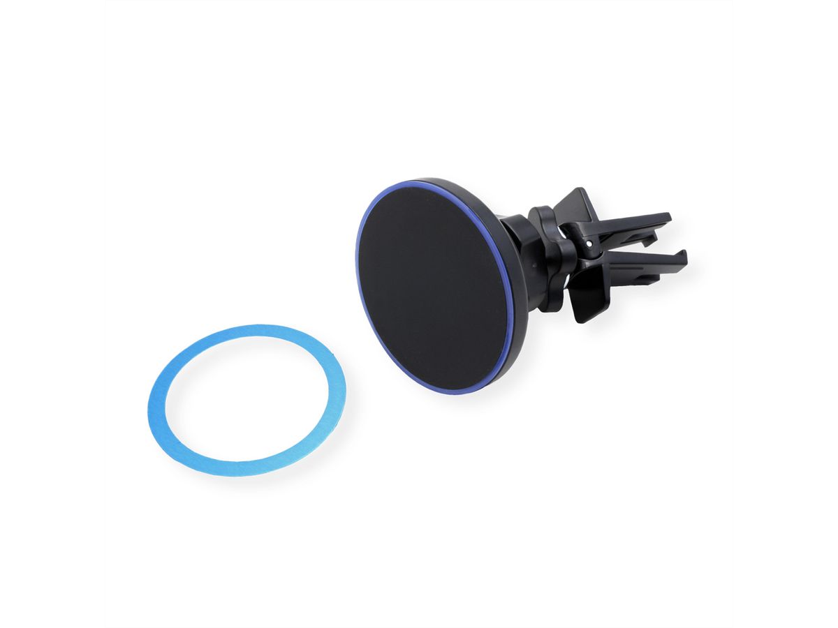 ROLINE Kfz-Magnet-Smartphone-Halter und Induktionsladegerät, 15W