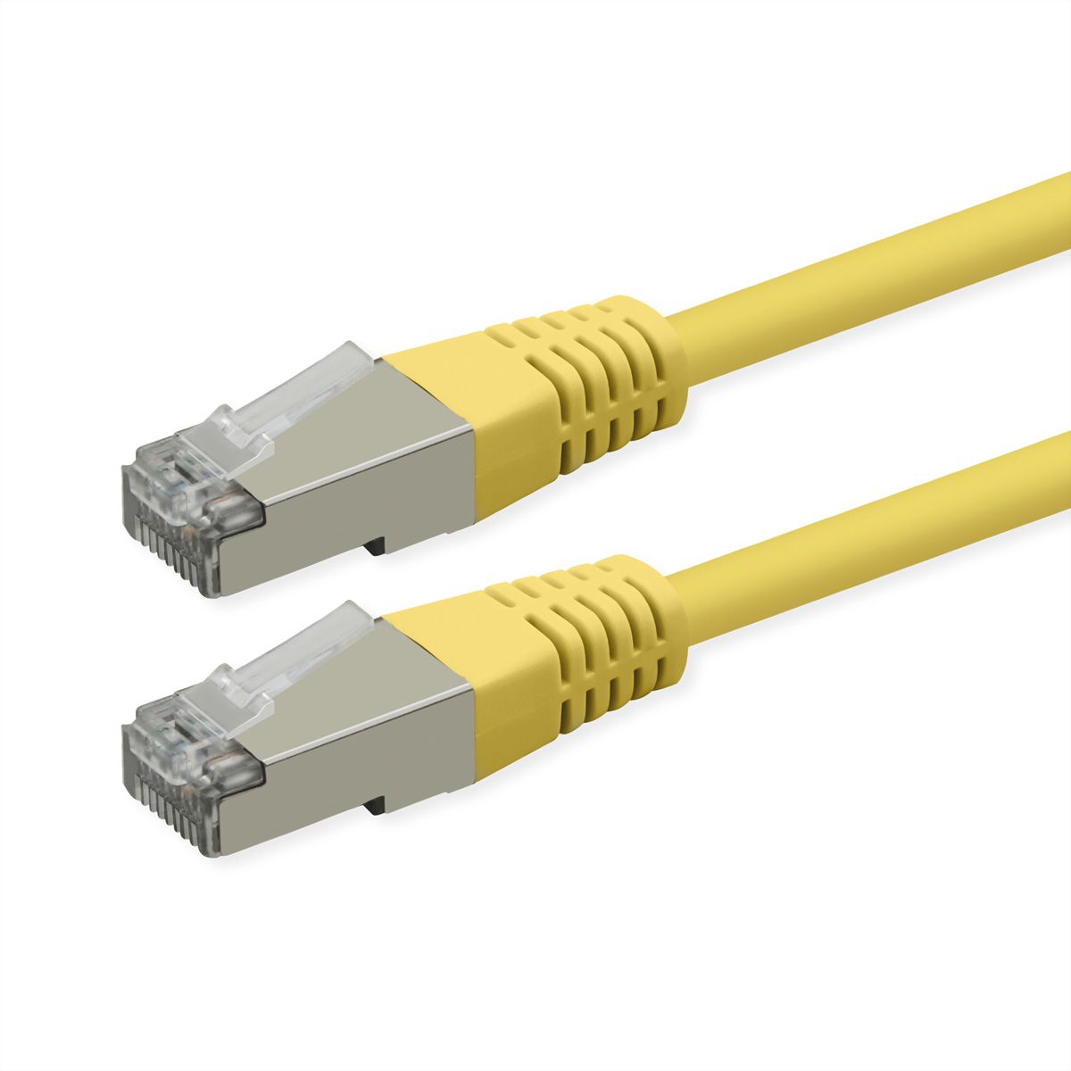 ROLINE Patchkabel Cat.6 (Class E), PoE, S/FTP (PiMF), gelb, 7 m
