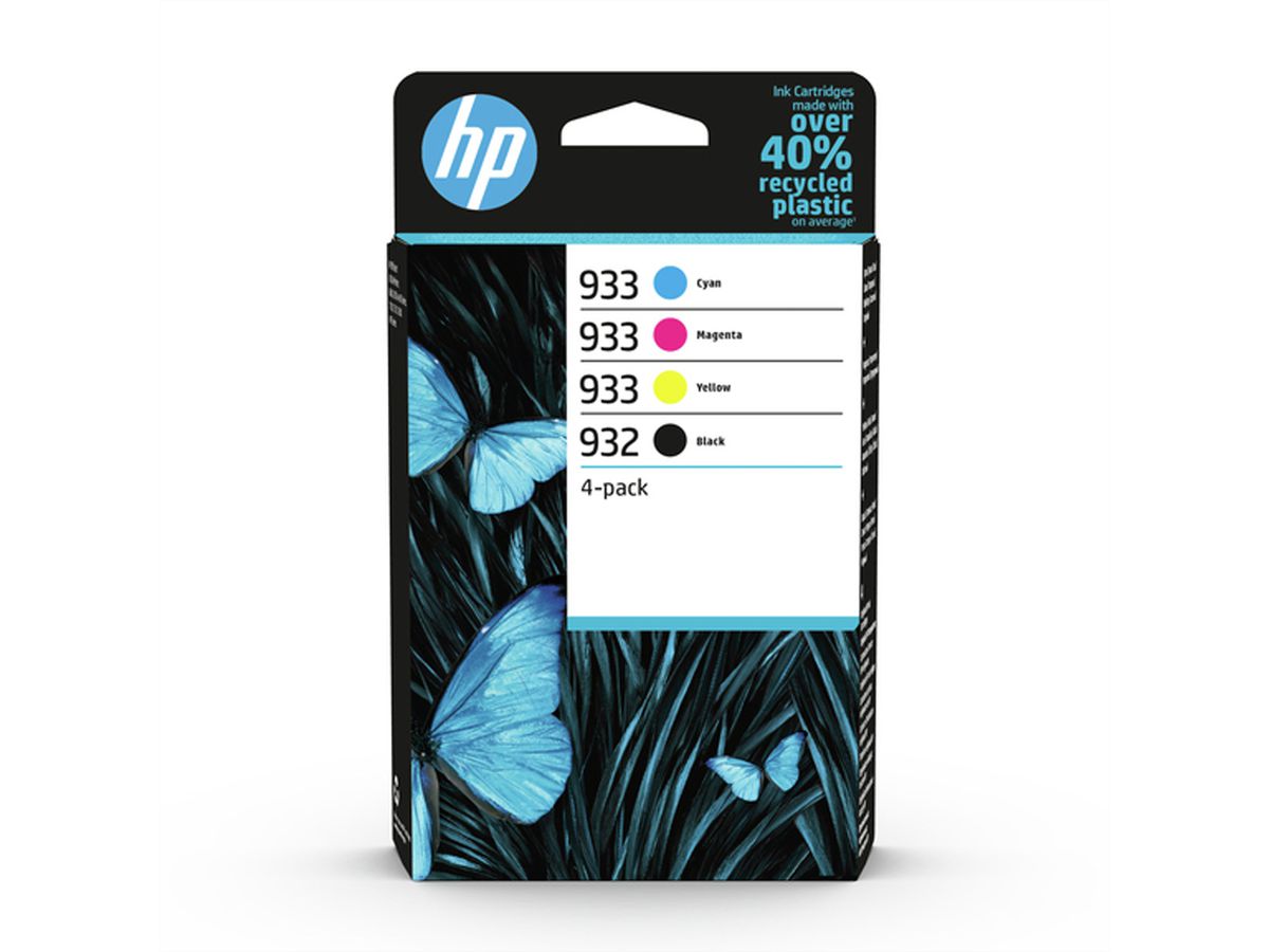 6ZC71AE, Multipack, Druckpatrone, schwarz, cyan, magenta, yellow, Nr. 932/933, für HP OfficeJet 6100 / 6600 / 6700