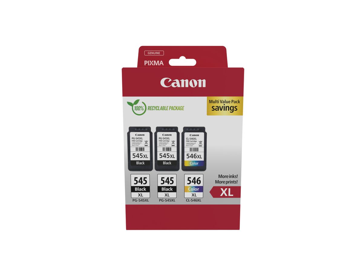 Canon PG-545XL x2/CL-546XL Triple Pack