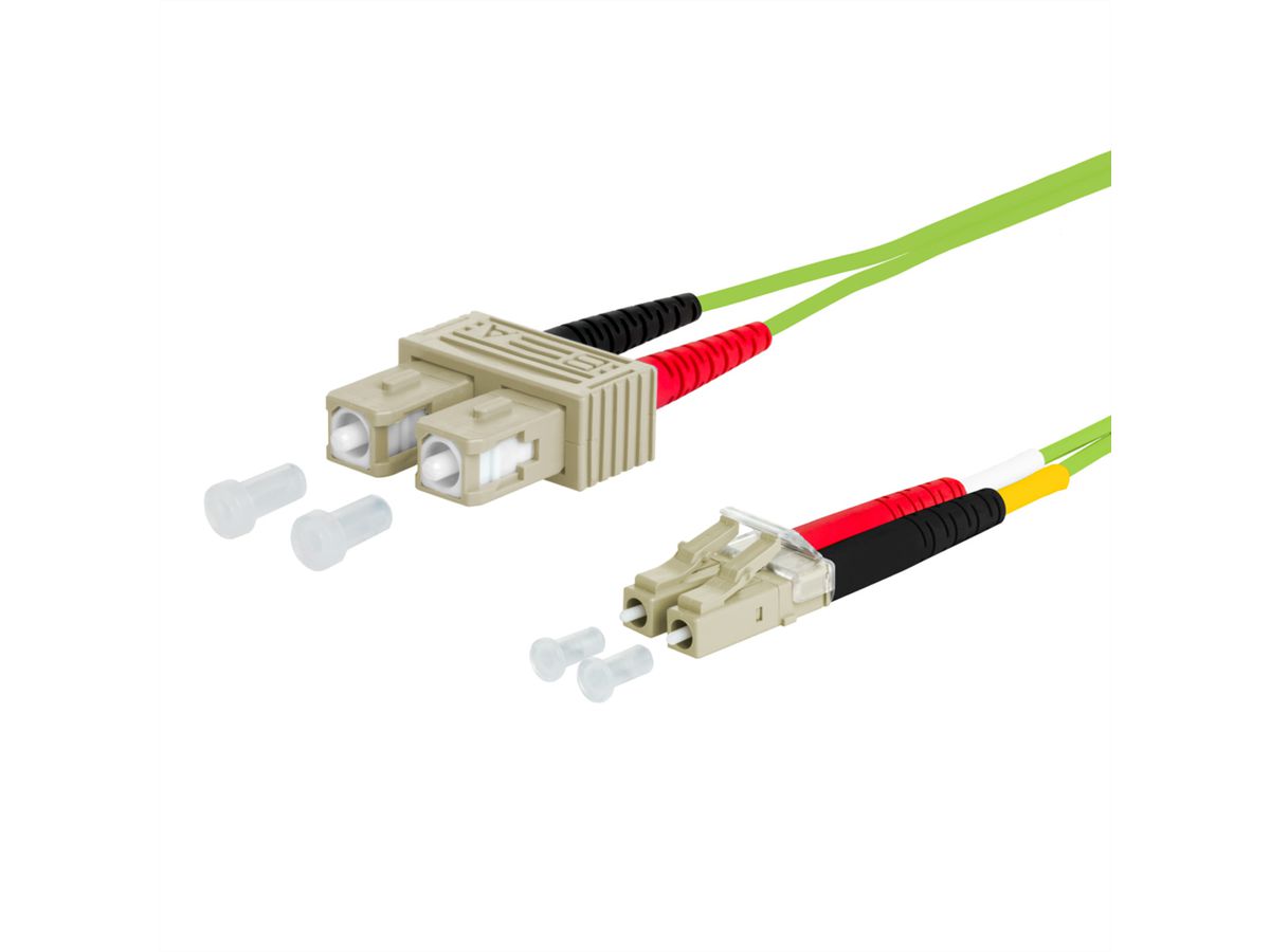 METZ CONNECT OpDAT Patchkabel, SC-D/LC-D OM5, 10 m