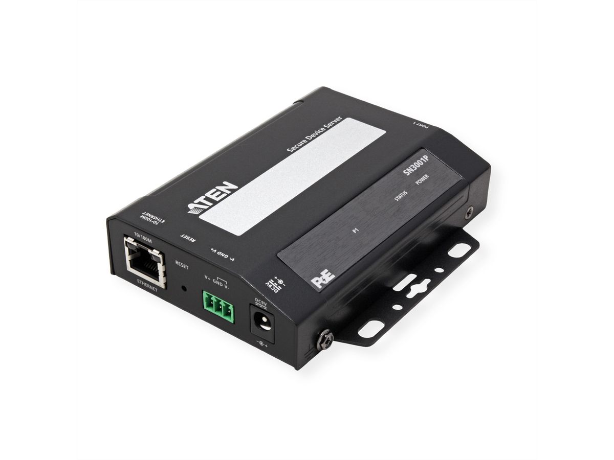 ATEN SN3001P 1-Port RS-232 Secure Device Server PoE