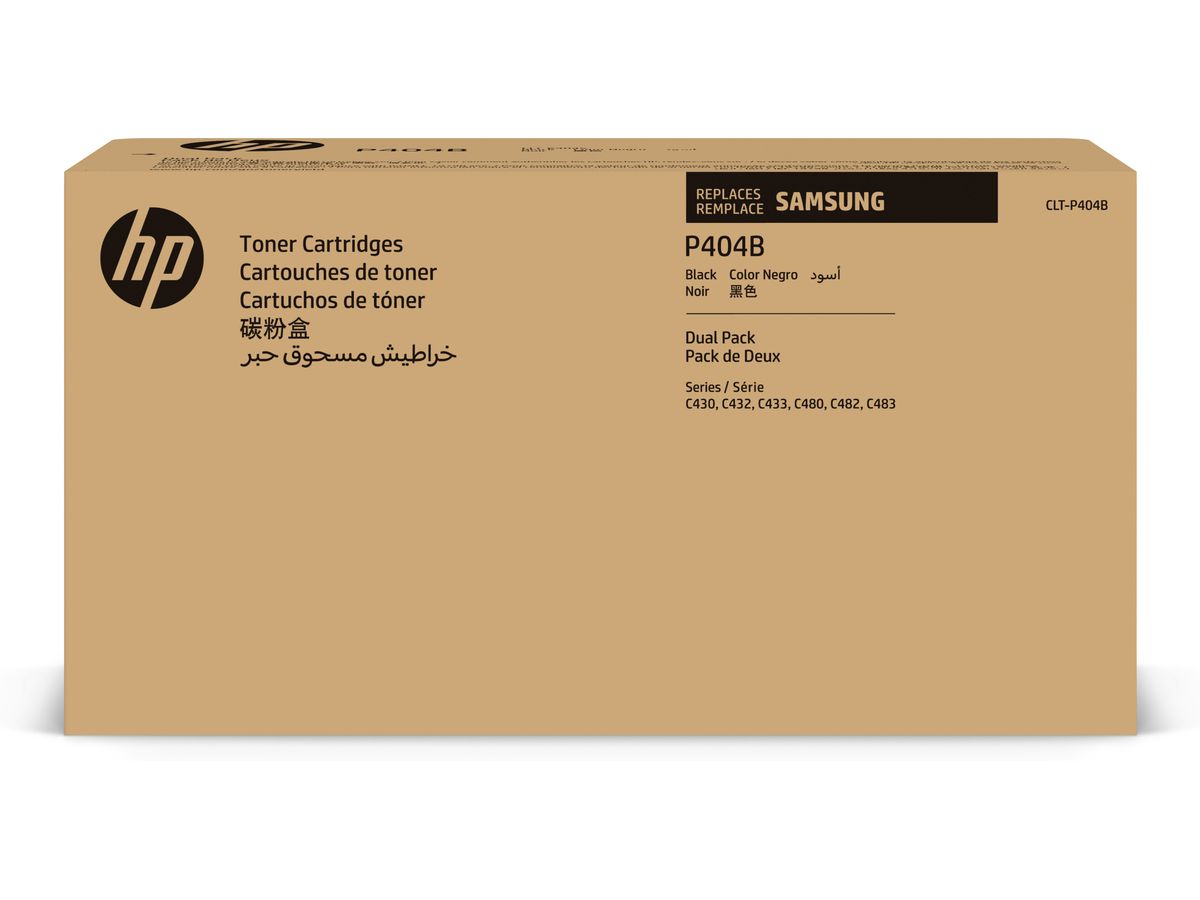 Samsung CLT-P404B 2er-Pack Schwarz Original Tonerkartusche