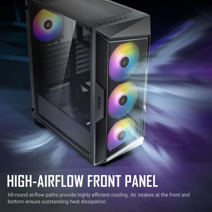 ANTEC AX61 Elite PC Gehäuse Midi Tower Gaming ATX, schwarz
