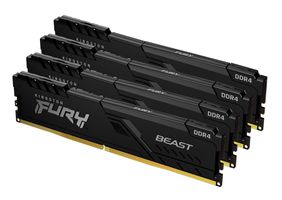 Kingston Technology FURY 128GB 3600MT/s DDR4 CL18 DIMM (4er-Kit) Beast Black