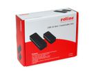 ROLINE USB 3.2 Gen 1 Notebook Hub, 4 Ports, einzeln schaltbar, schwarz