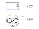 BACHMANN TWIST 2 2xCEE7/3 2,0m AEH silber rund