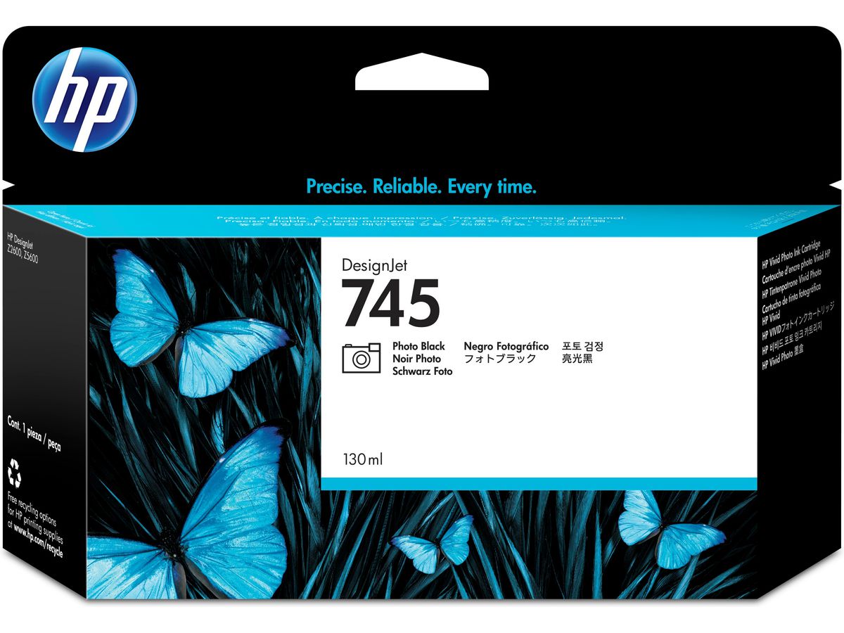 HP 745 DesignJet Druckerpatrone Fotoschwarz, 130 ml