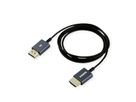 ROLINE 8K HDMI Ultra HD Kabel mit Ethernet, ST/ST, ultra-slim, koaxial, schwarz, 1,5 m