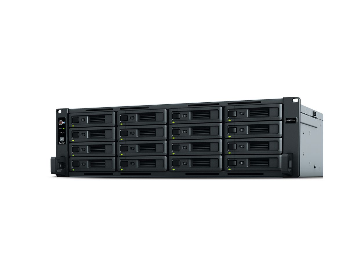 Synology RackStation RS4021XS+ NAS & Speicherserver Rack (3U) Eingebauter Ethernet-Anschluss Schwarz D-1541