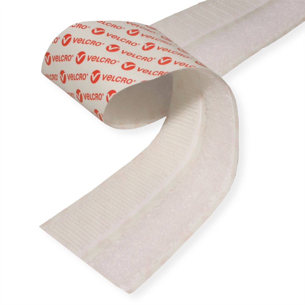 VELCRO® Klettband Selbstklebend, Haken & Flausch 20mm x 10m Weiß