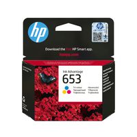 HP 653 Cyan/Magenta/Gelb Original Advantage-Druckerpatrone