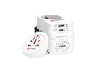 Skross PRO Light USB A/C 45PD World Reiseadapter, Weltweit