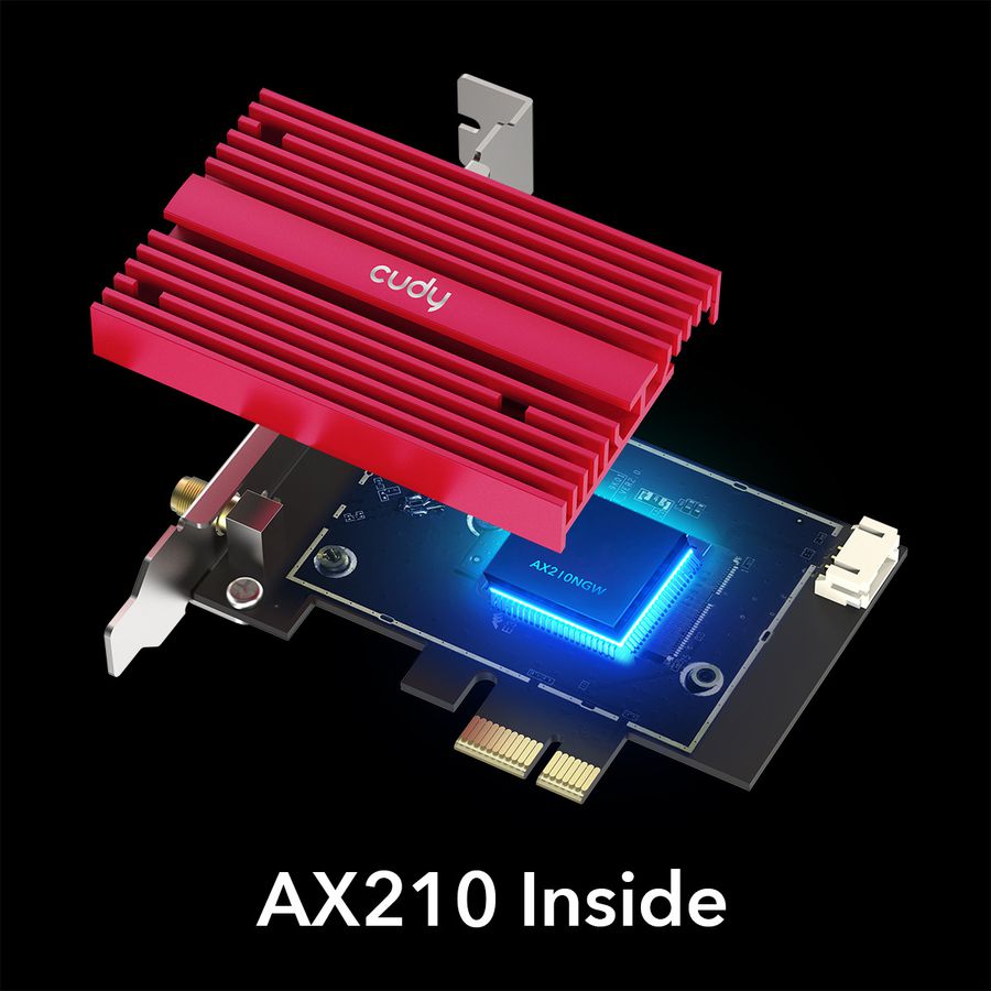 CUDY WE4000 AX5400 Wi-Fi 6E PCI Express Adapter