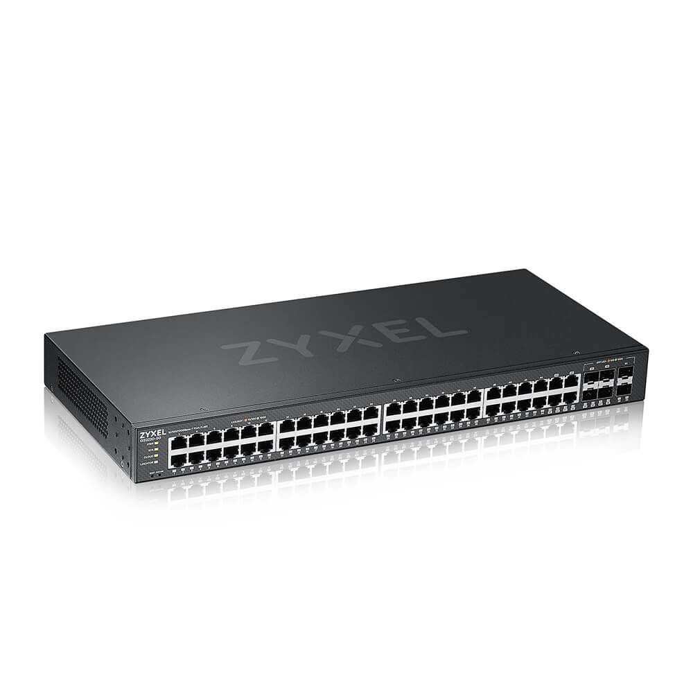 Zyxel GS2220-50-EU0101F Netzwerk-Switch Managed L2 Gigabit Ethernet (10/100/1000) Schwarz