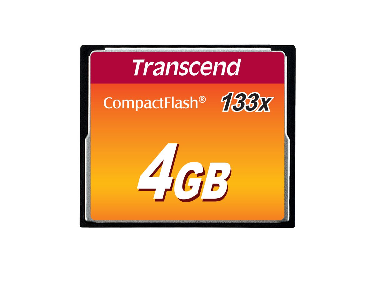 Transcend TS4GCF133 Speicherkarte 4 GB Kompaktflash MLC
