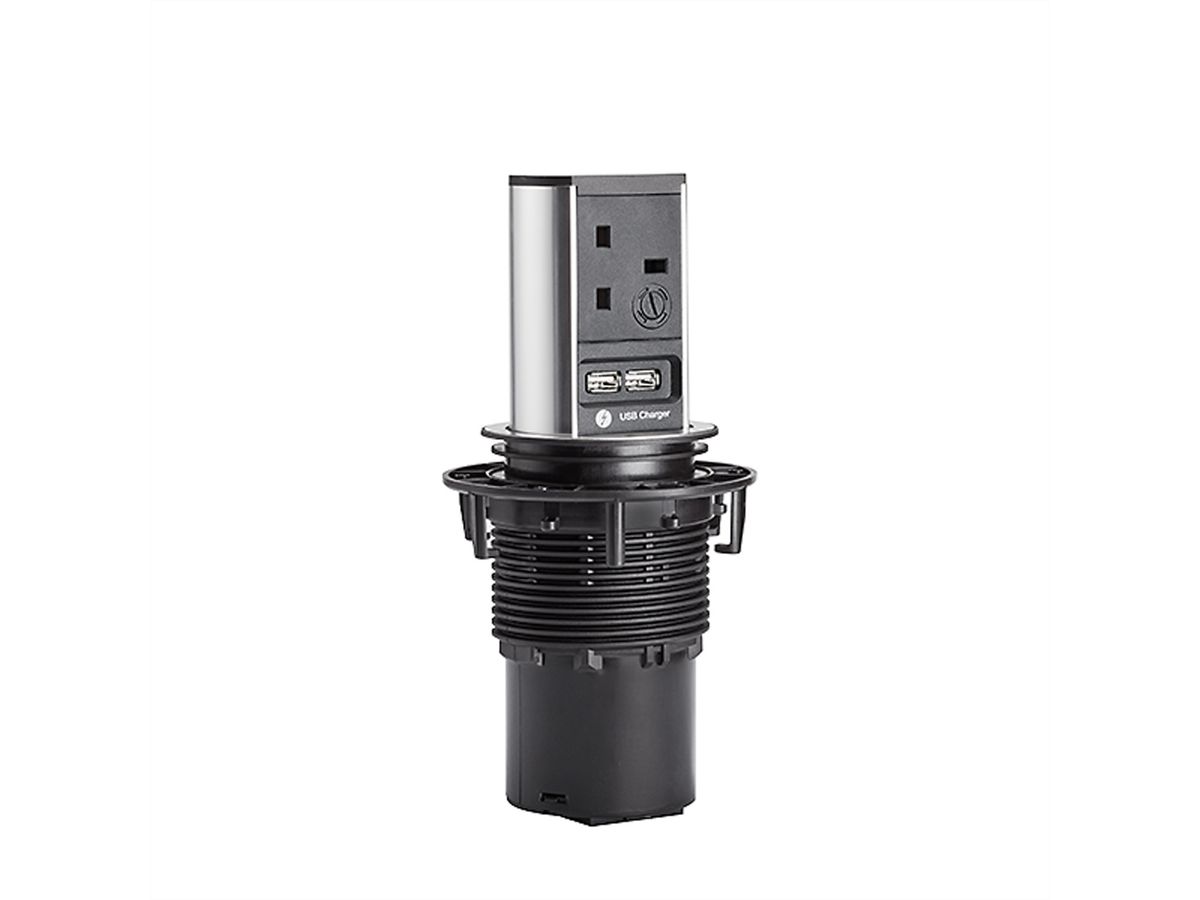 BACHMANN ELEVATOR 1xUK 5A USB Charger, Strom 0,5m GST18 United Kingdom