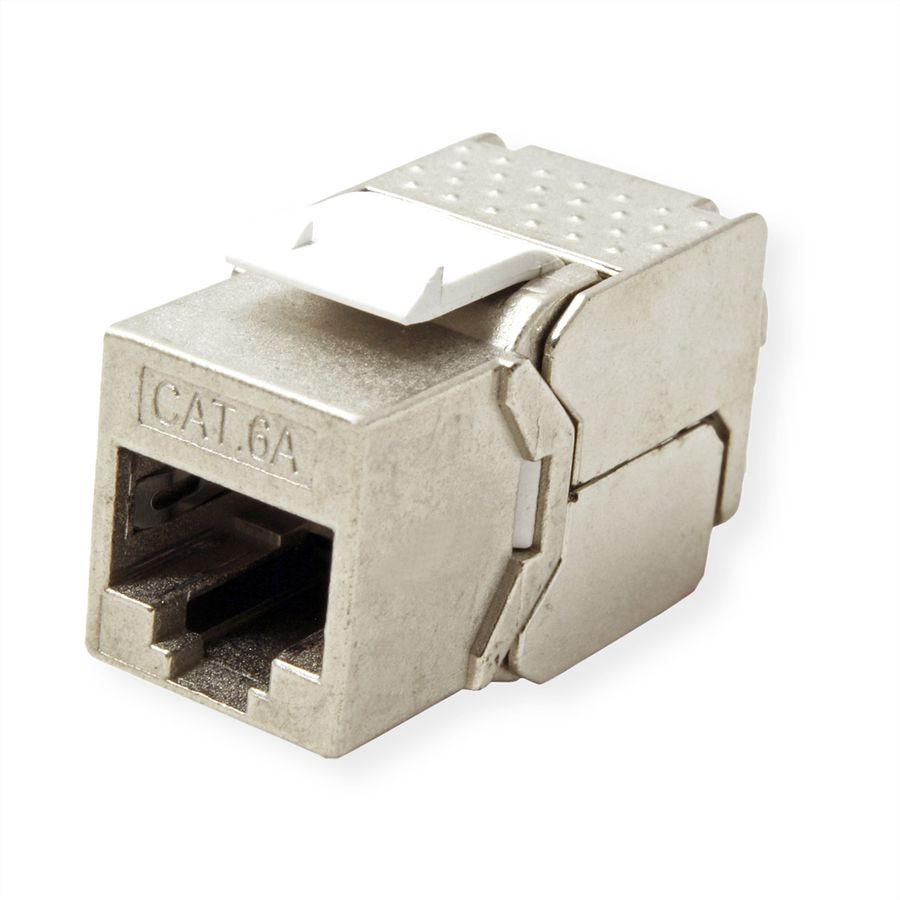 VALUE Cat.6A (Class EA) Keystone, RJ-45, geschirmt, werkzeuglos, SLIM