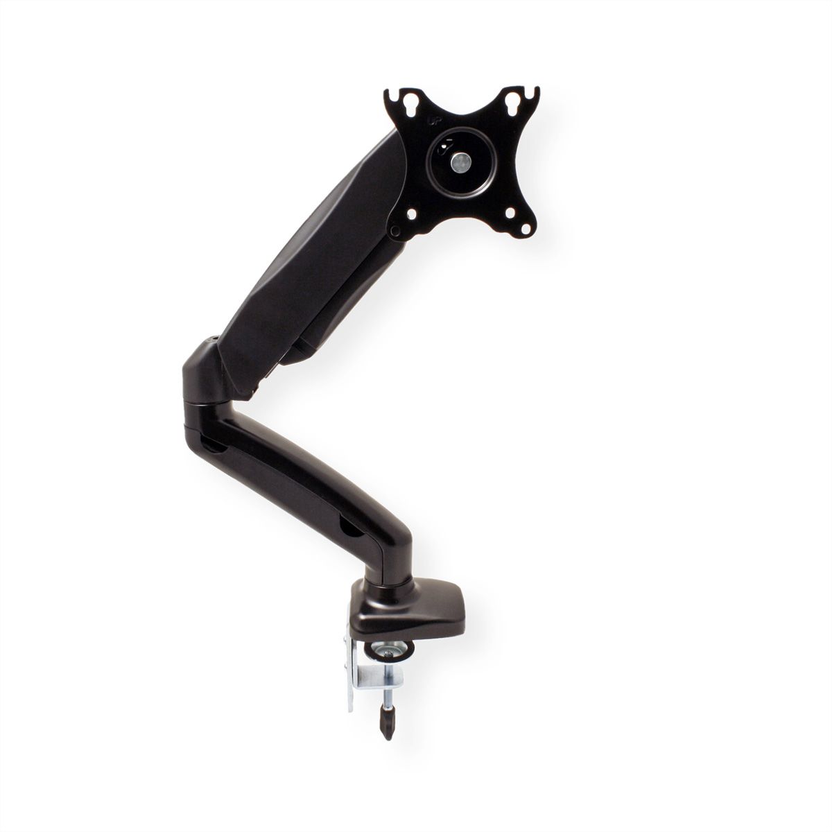 VALUE LCD-Arm, Tischmontage, Gasfeder, 5 Gelenke, 13-27 Zoll, bis 6,5 kg, schwarz