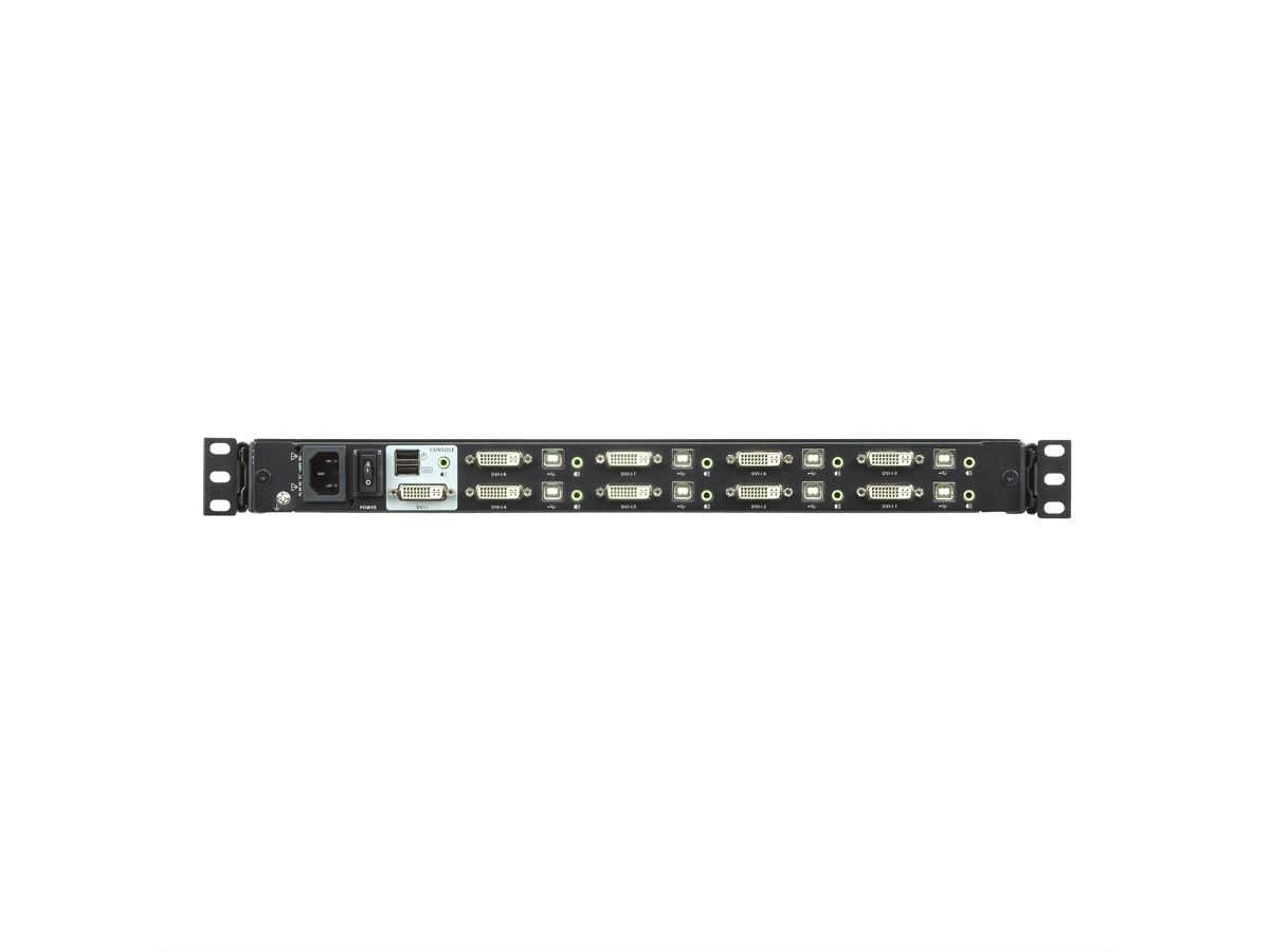 ATEN CL6708MW  43cm LCD KVM Switch, USB-DVI  8 Port, FR-Layout