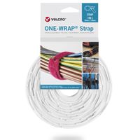 VELCRO® One Wrap® Strap 20mm x 230mm, 100 Stück, weiß