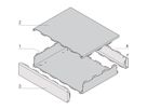 SCHROFF INTERSCALE M 44H 133B 177T, Modulares Tischgehäuse