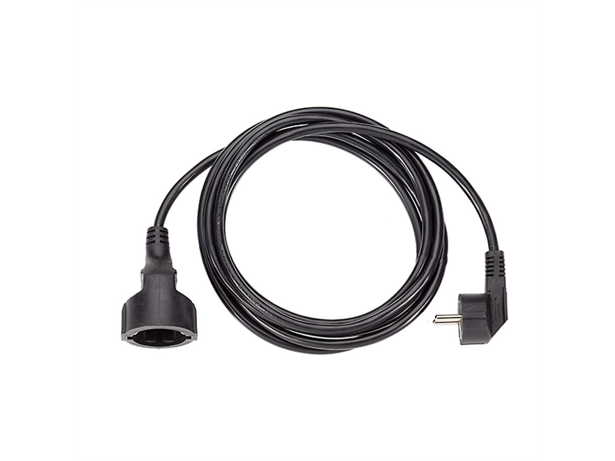 BACHMANN Extension cable, Schutzkontakt 230V 2m schwarz