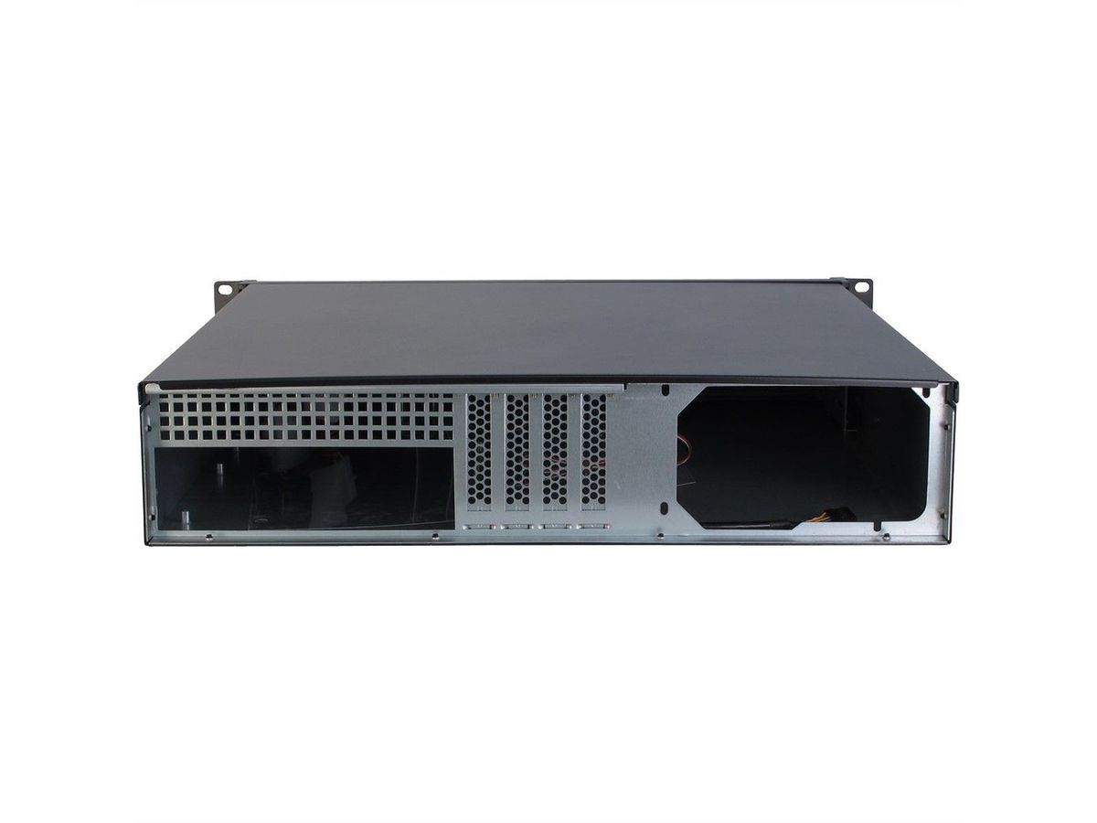 19" Servergehäuse, 2HE, kurz, schwarz