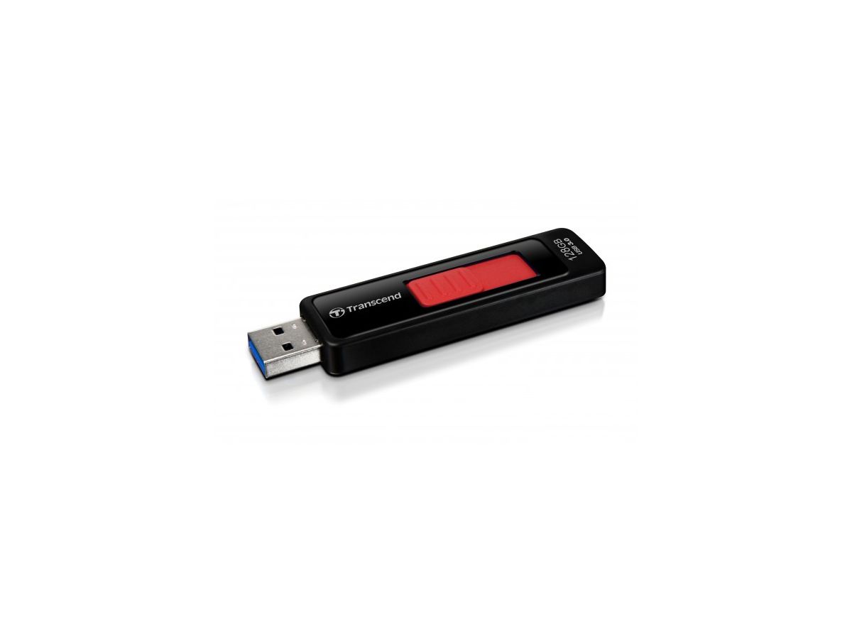 Transcend JetFlash elite JetFlash 760, 128GB USB-Stick USB Typ-A 3.2 Gen 1 (3.1 Gen 1) Schwarz, Rot