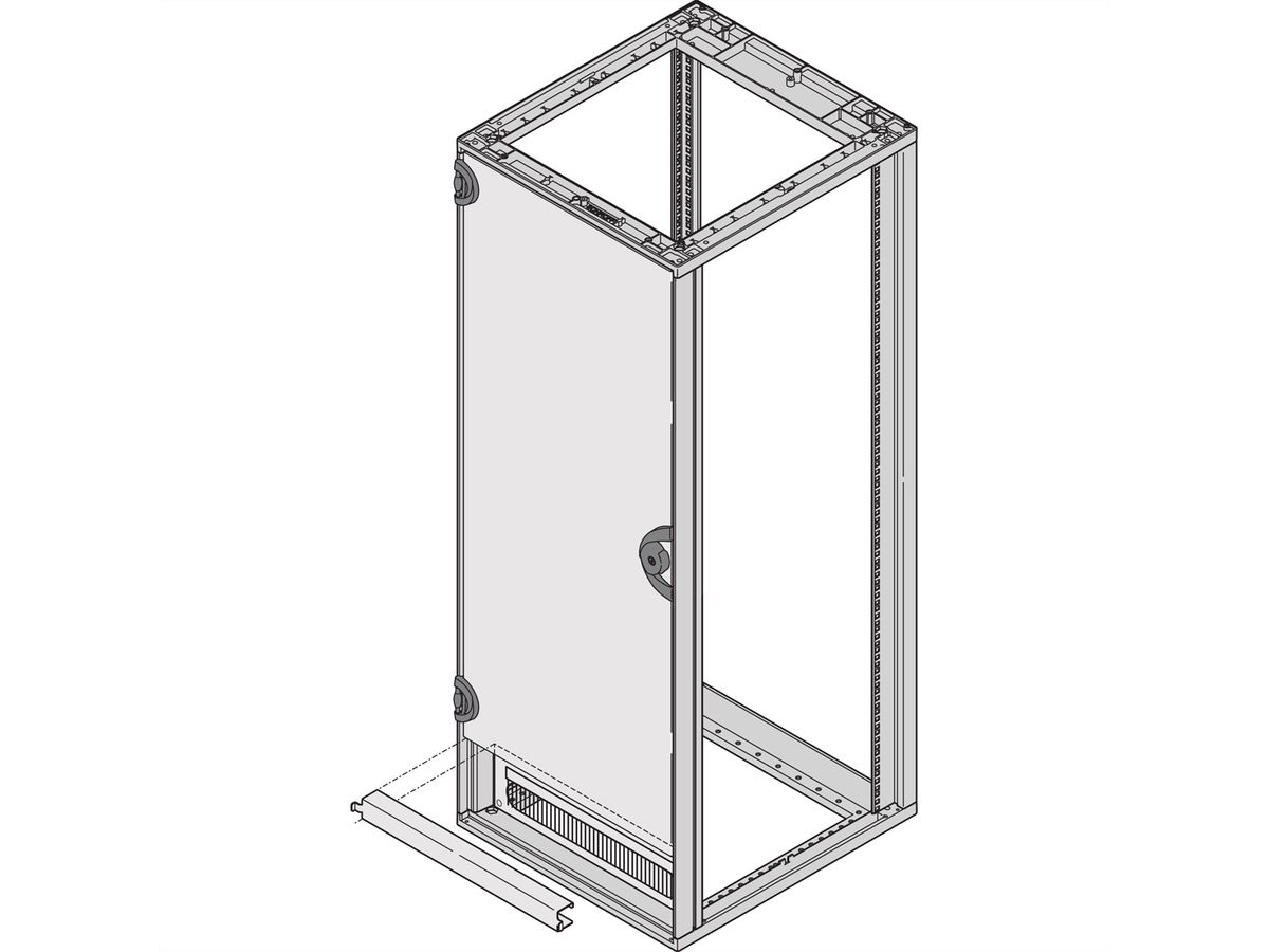 SCHROFF TUERLAGERWINKEL UNIV.RAL7021