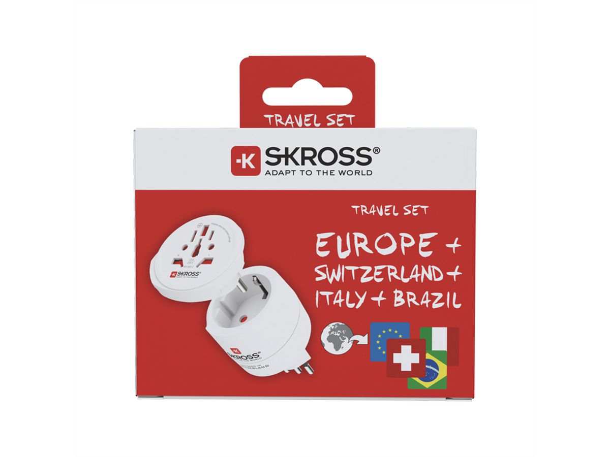 Skross Combo World to Switzerland Adapter-Set