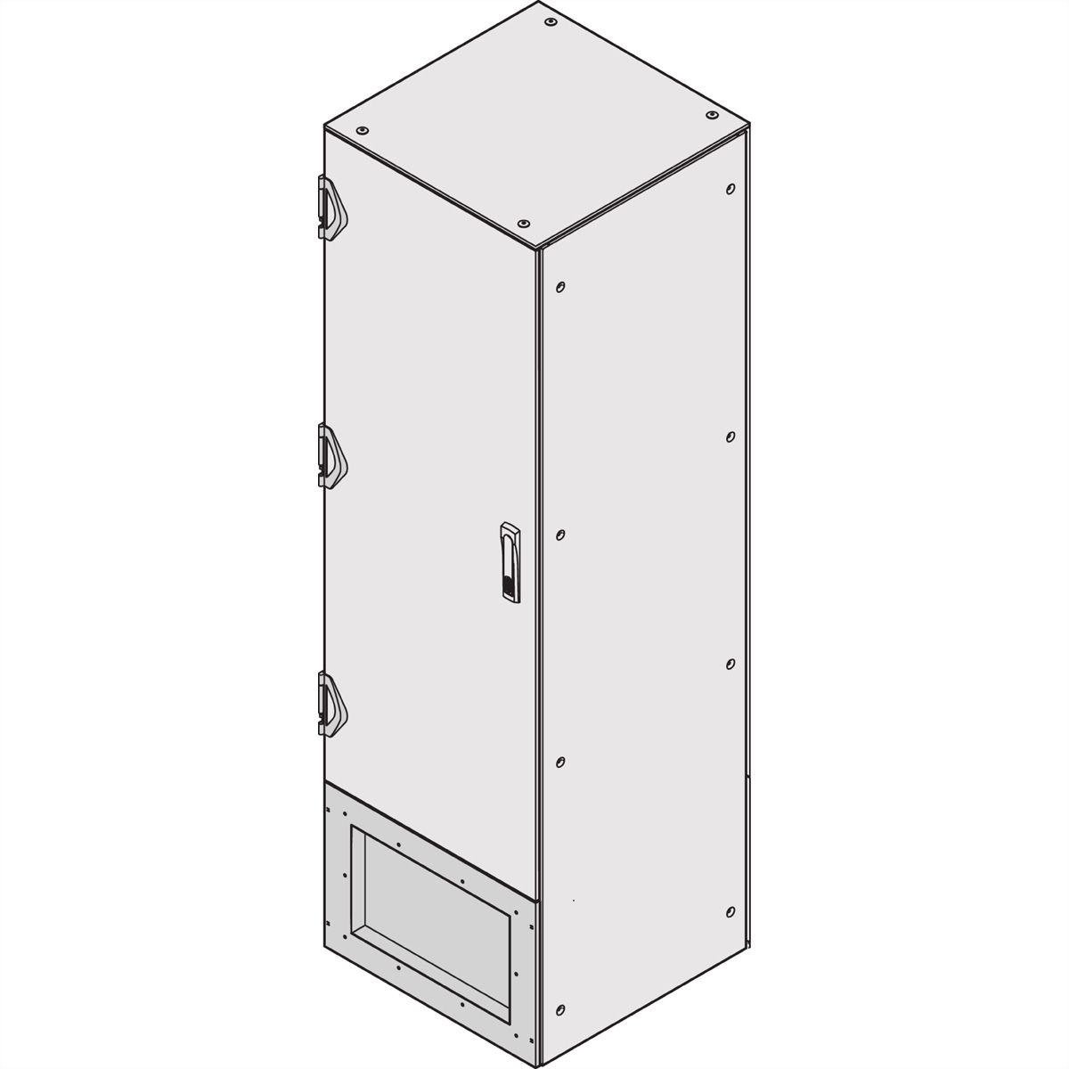SCHROFF Anschlussplatte für Front- und Rückseite - AN.PLATTE EMC 400H800B VERT.