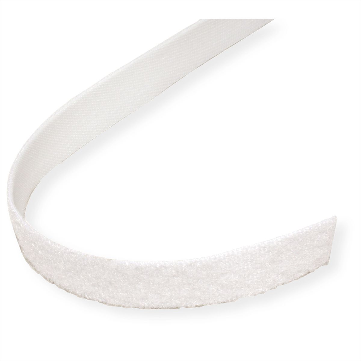 VELCRO® ONE-WRAP® Klettbandstreifen 20mm, unperforiert auf Rolle, weiß, 25 m