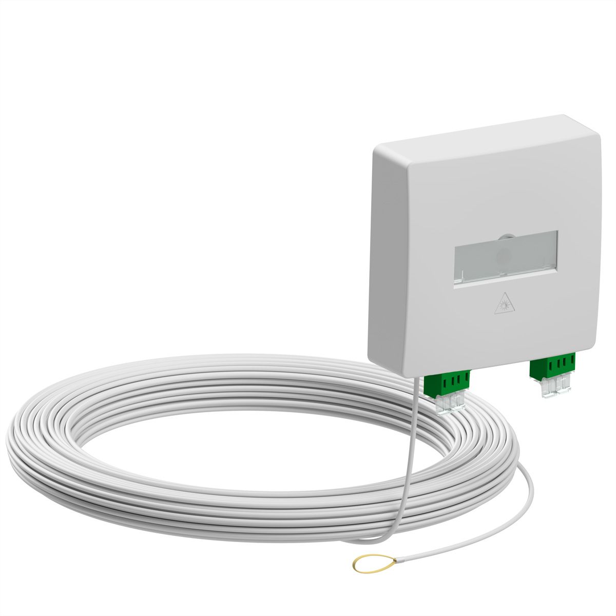 d.center® Gf-TA 42, vorkonfektioniert, 2x LCD/APC Kupplung, 2x LC/APC-Duplex-Kabel, 30 m