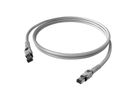 EasyLan VarioBoot Patchkabel Kat.6A, S/FTP, grau, 1 m