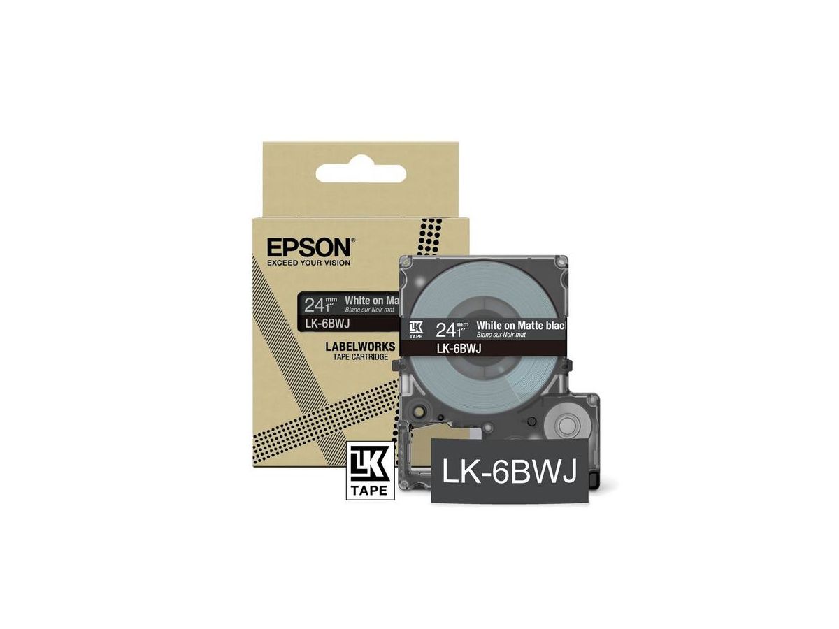 Epson LK-6BWJ Schwarz, Weiß